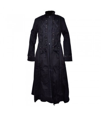 Mens Bondage Style Long Gothic Coat 